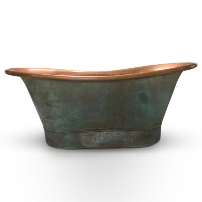 1701mm x 660mm Soaking Copper Bathtub