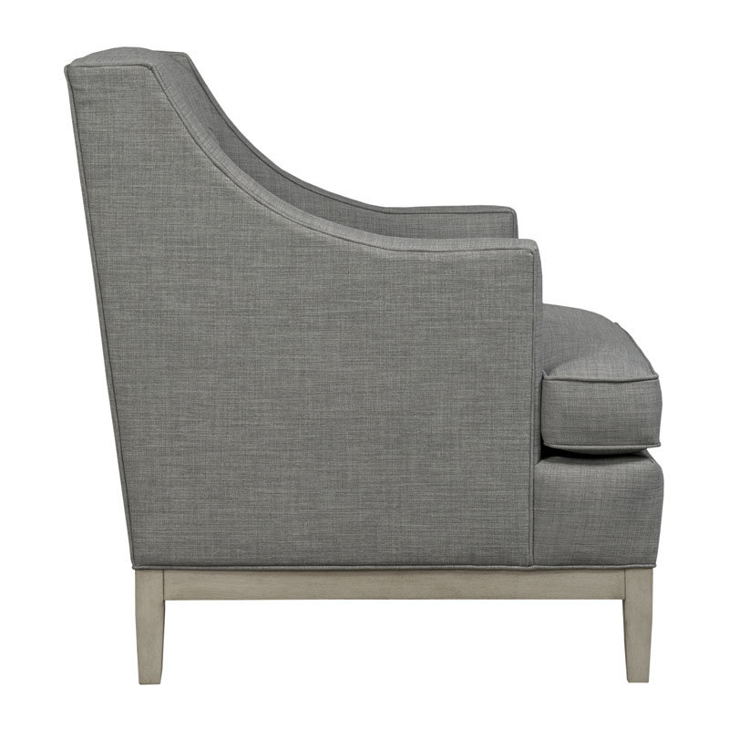 Fauteuil à coussins larges 32 po Cardiff, Charbon Grayson, Brun décontracté