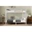 Lit superposé simple au-dessus de simple TG en métal pour adolescents et adultes, peu encombrant / sans sommier, blanc-485212693