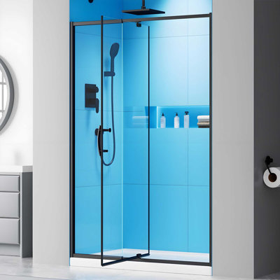 38 - 42 in. W x 71 in. H Pivot Semi-Frameless Shower Door with SGCC Tempered Glass