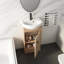 Petit meuble-lavabo autoportant pour salle de bain à eau et contreplaqué 18 po