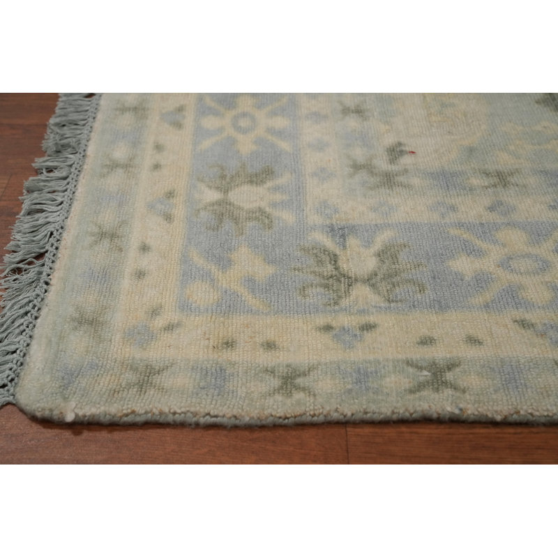 Tapis géométrique transitionnel Oushak 6 x 8