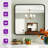 Aluminum Framed Rounded Rectangle Mirror, Wall Mounted Bathroom Vanity Mirror, Modern Horizontal/Vertical Entryway Wall Mirror-811529139-811529128