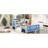 Classic Car-Shaped Platform Bed With Wheels,Blue-746841959