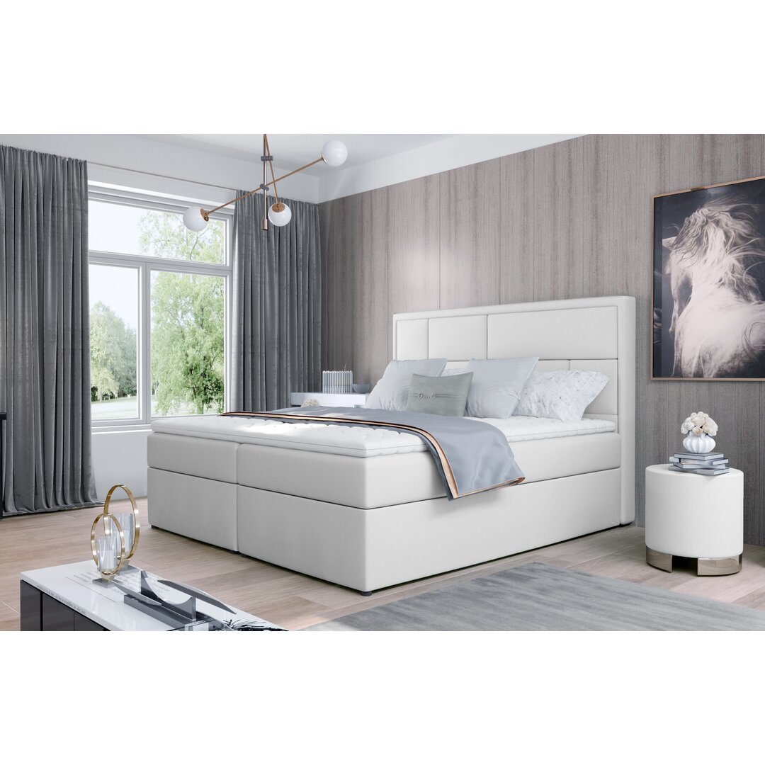 Boxspring Bett Gilad mit Topper