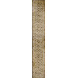 Antique Rare Light Decorative Neutral Color Extra Long Hallway Runner Agra Rug