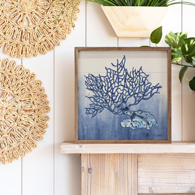 Blue Pattern 4 Coral By Audrey Jeanne Roberts