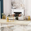 Table de bout moderne en verre transparent pour le salon, ronde-439651227