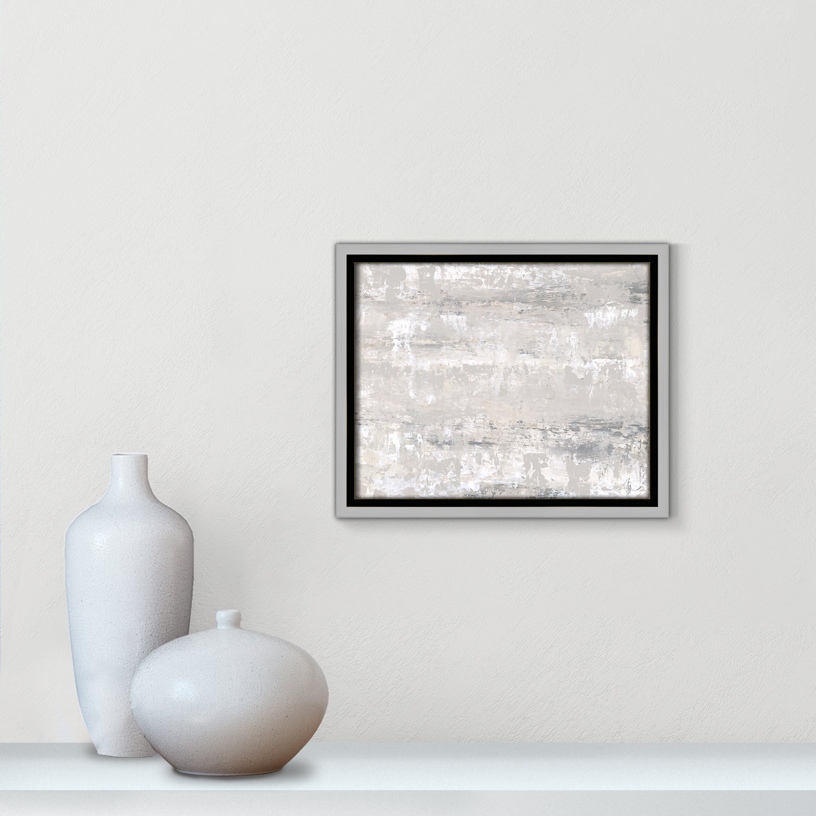 Tryston "Desert Winds" Print by Filippo Ioco, 9.5" H x 11.5" W x 2" D, Silver Framed Canvas