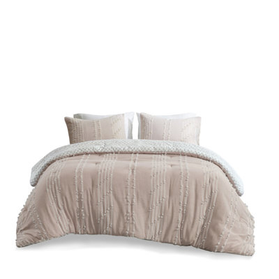 Premium Cotton Jacquard Bedding Set, Modern Blush Design, Perfect For Home
