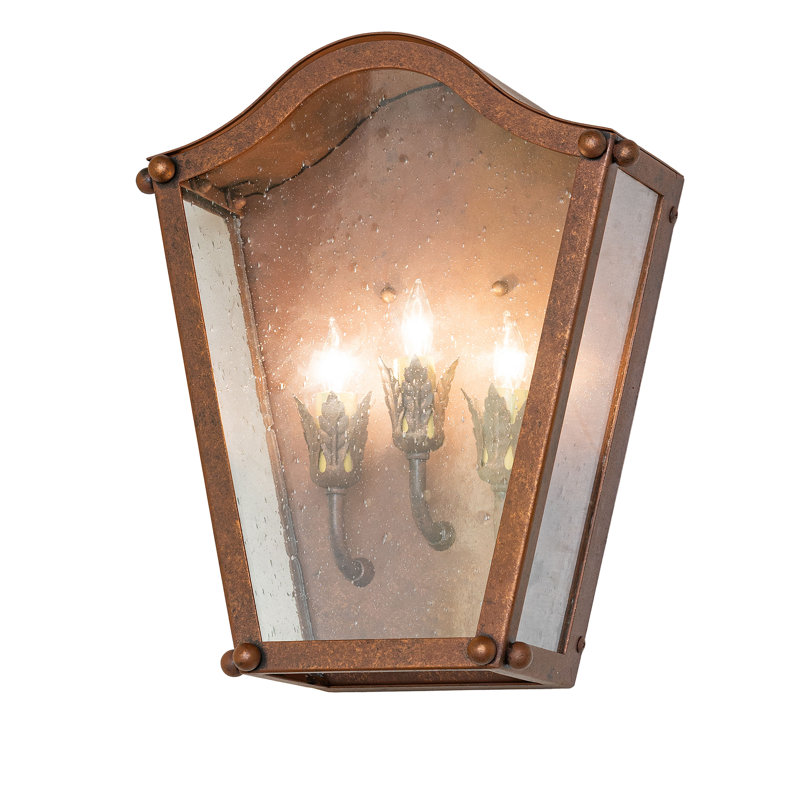 14" Wide Austin 3 Light Wall Sconce, 14" H x 12" W x 6" D