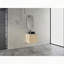 Meuble-lavabo mural avec lavabo d'art en céramique et porte à fermeture en douceur-2118955766