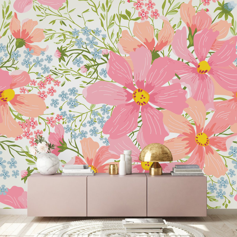 Peel & Stick Wall Mural, 8.34' W x 8.34' L