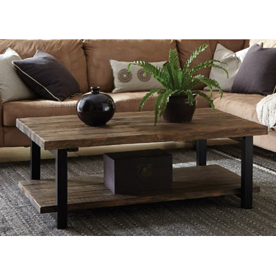 Angelina Solid Wood Coffee Table with Storage