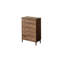 Commode d'appoint simple en noyer noir
