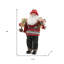 Figurine de père Noël 19 "rouge, blanc et noir