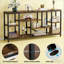 Table d'appoint attrayante, canapé rustique, console