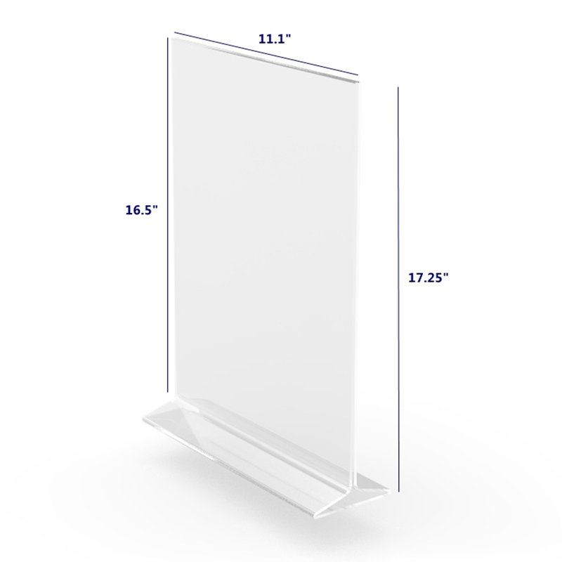 1PK 11 X 17 po Porte-enseigne en polystyrène transparent Cadre photo Porte-menu Présentoir de comptoir 11193-3-11X17 Film protecteur