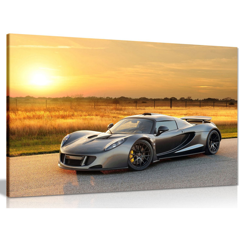 Hennessey Venom Gt Super Car - Wrapped Canvas Print, 31cm H x 46cm W