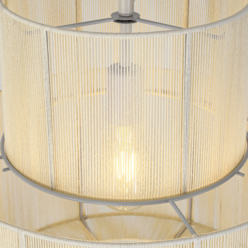 Plafonnier encastré cylindrique 1 lumière 2 niveaux