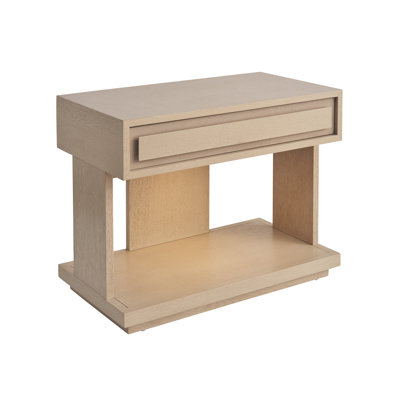 Sunset Key Gavin 1 - Drawer Solid Wood Nightstand in Sand Drift