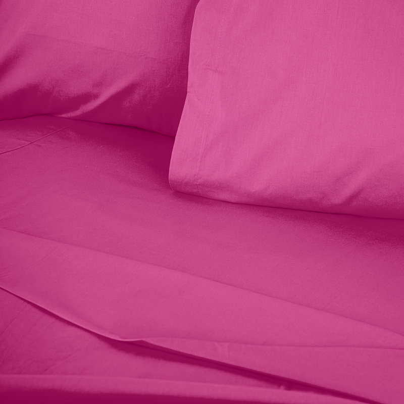 Luxurious Single Fitted Sheet, 100% Cotton Ranforce, Dusty Rose, 39.4 x 78.7 x 11.8 inches | 155 Thread Count, Soft & Breathable | Machine Washable at 86°F | Perfect for Comfort and Style in Your Bedroom