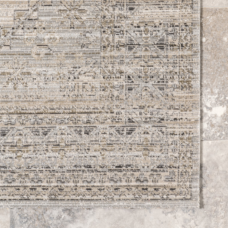 Tapis intérieur / extérieur lavable à la machine Deena, Tapis de couloir 2 pi x 8 pi