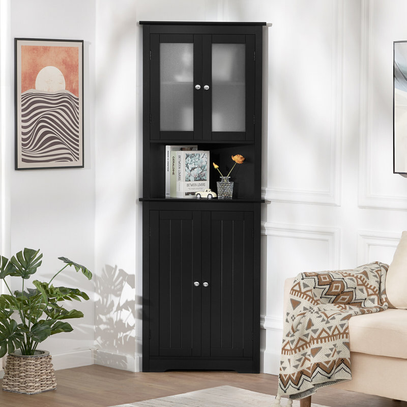Rangement pour salle de bain Melhado, Noir