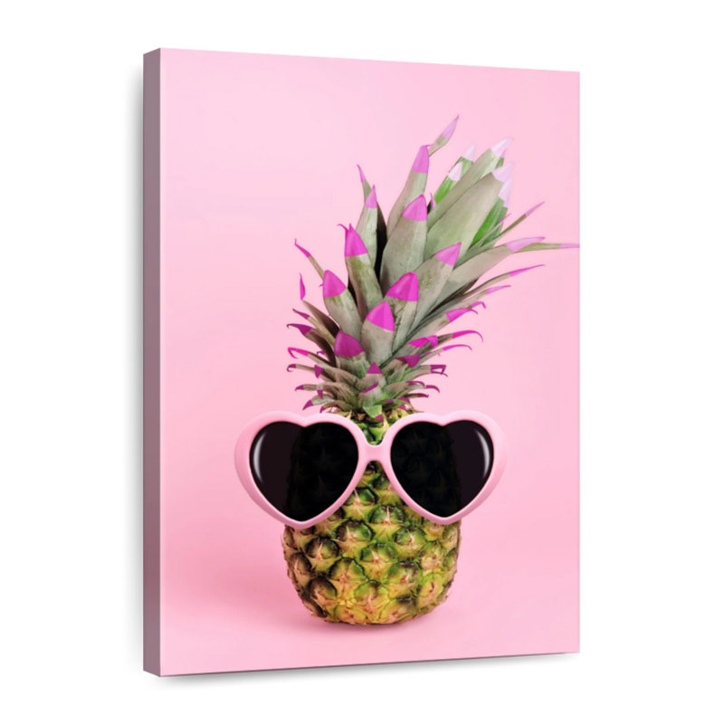 Pink Chic Pineapple, 24" H x 16" W