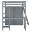 Lit mezzanine double avec garde-robe Hedieh-1262068901