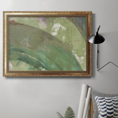 Serene Green II - peinture sur toile encadrée