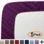 Premium Ultra Soft Microfiber Solid Colour Fitted Sheet-1306284402-1304484223