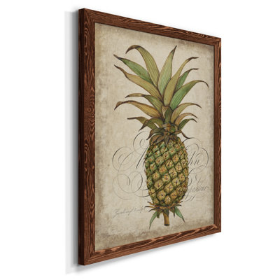 Pineapple Study I, toile encadrée de qualité supérieure - prête à être accrochée