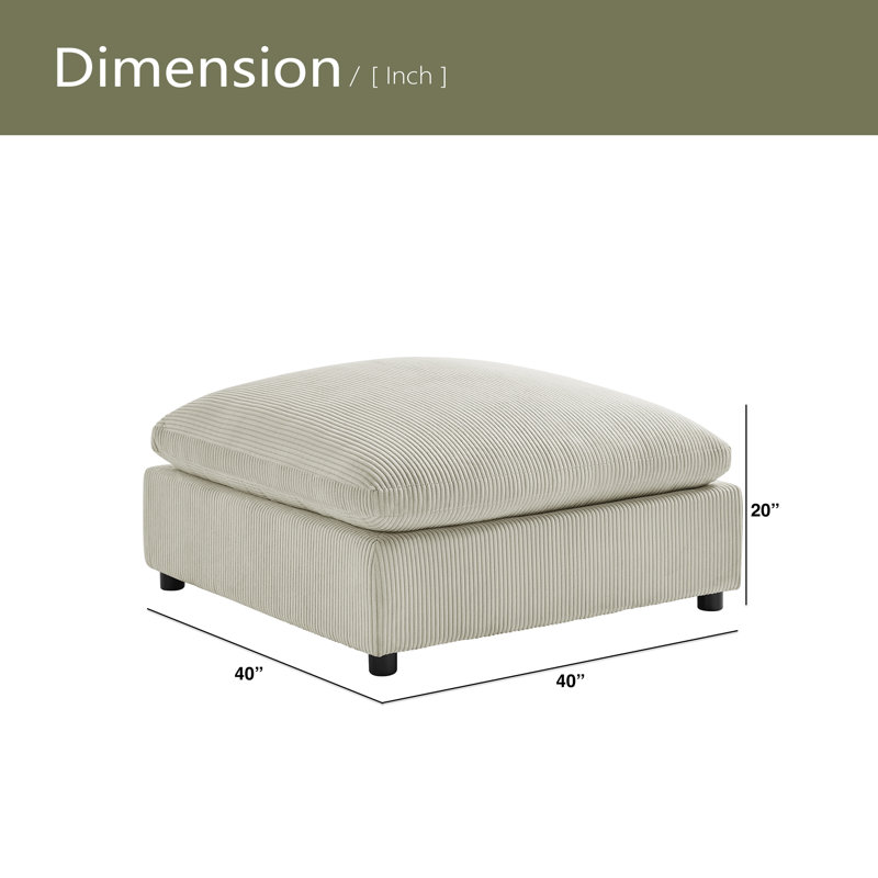 Repose-pieds Chelsea, Beige