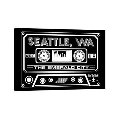 " Seattle Cassette - Dark Background "
