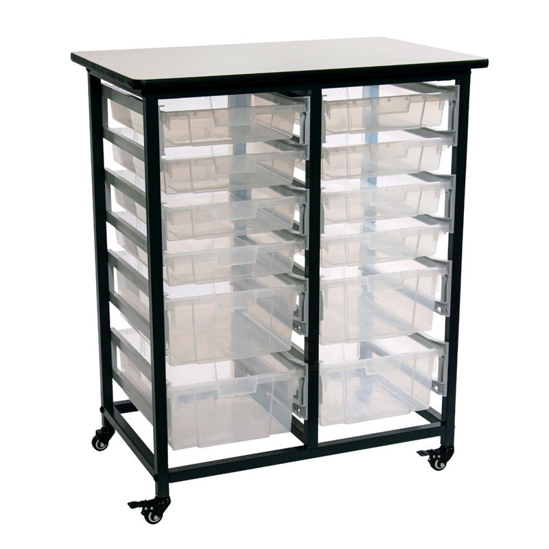 Commode de rangement 12 tiroirs Garfield, Transparent