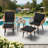 5-Piece Patio Conversation Set with Cushions, Outdoor Seating Group for Garden Backyard Poolside-1942267386