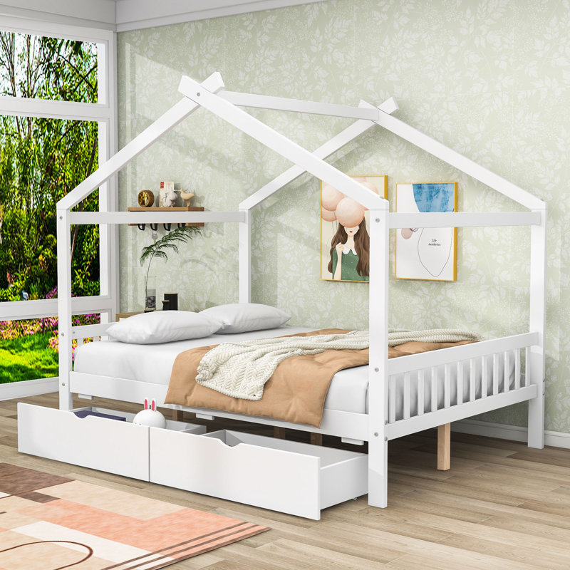 Lit plateforme Bondville par Harper Orchard, Blanc