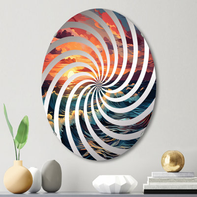 Miroir mural oval