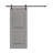 36 In. X 80 In. Light Grey Painted Finished Composite MDF 2 Panel Interior Sliding Barn Door With Hardware Kit-55594928-55594927