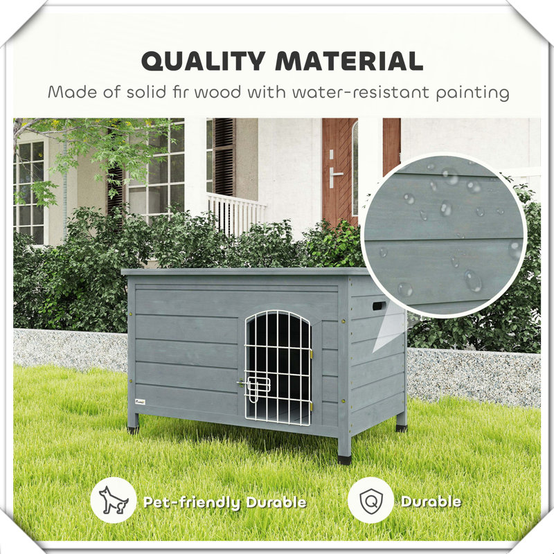 Cage pour chien avec niche verrouillable