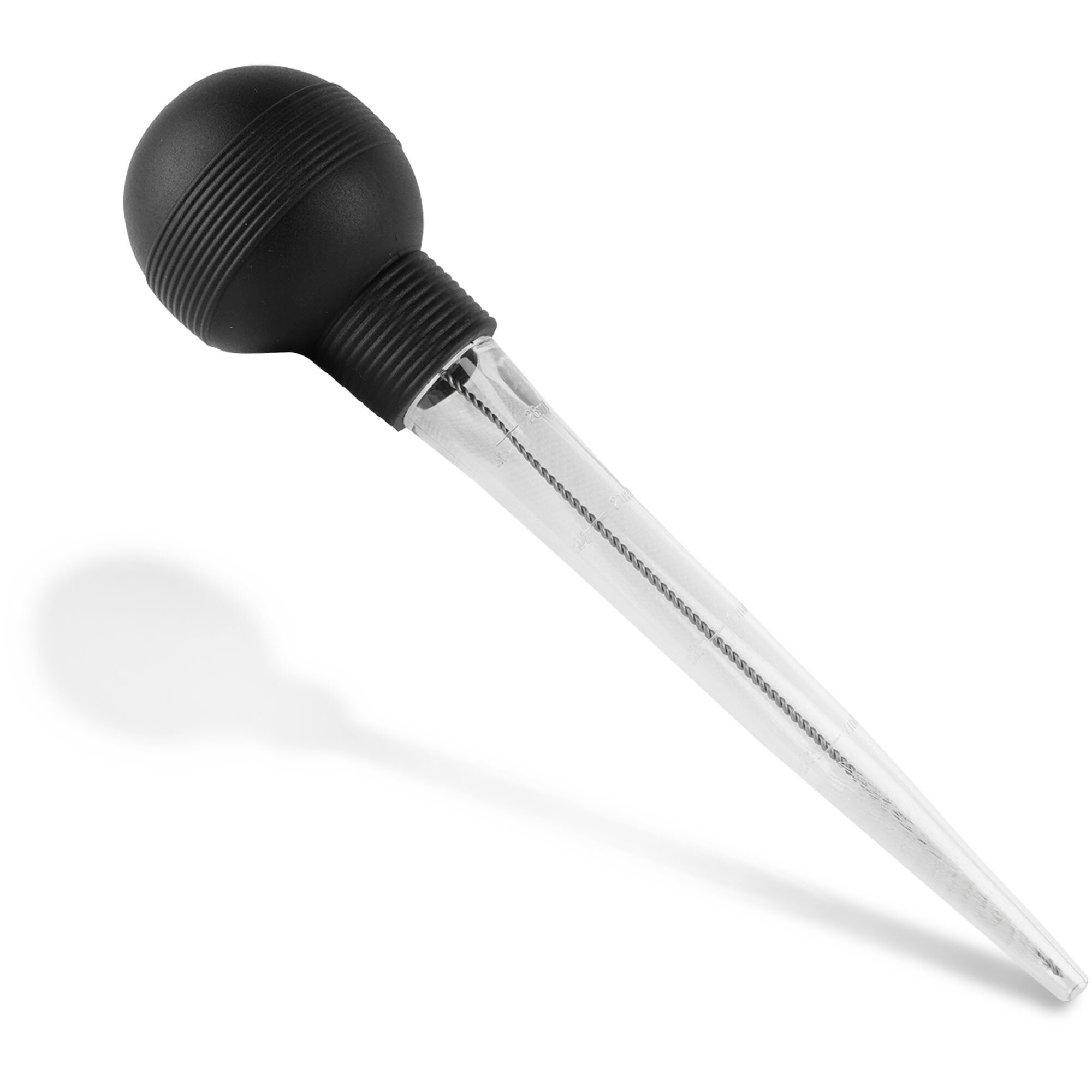 Zulay Kitchen Turkey Baster with Cleaning Brush - Black