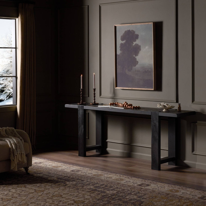 Callaia Matei Console Table-Smoked Black, Smoked Black