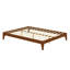 Base de lit plateforme en bois de bambou sec massif avec support en lattes de bois-1546845387