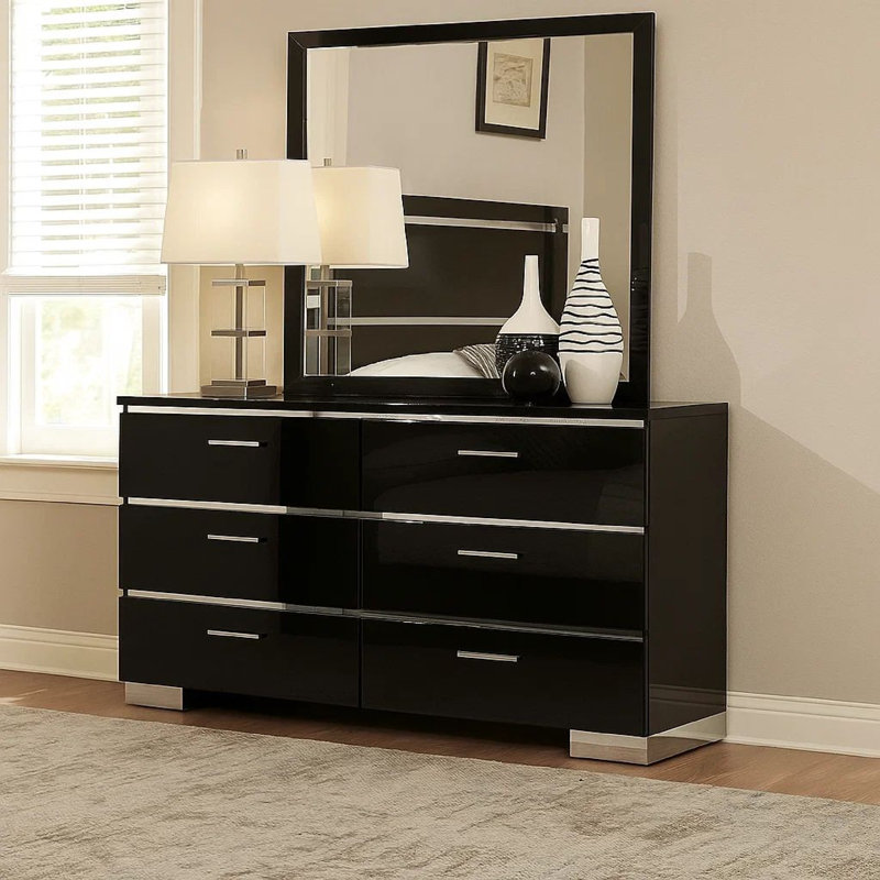 Commode double 6 tiroirs aleenah