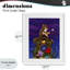 «Nighttime Snack Squirrel», reproduction sous verre encadrée, design par Gina Matarazzo-1906936610-1906936613