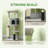 52 Inch Cat Tree with Scratching Posts, Cat Bed, Condo, Light Grey