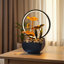 Fontaine de bureau Golden Lotus avec halo