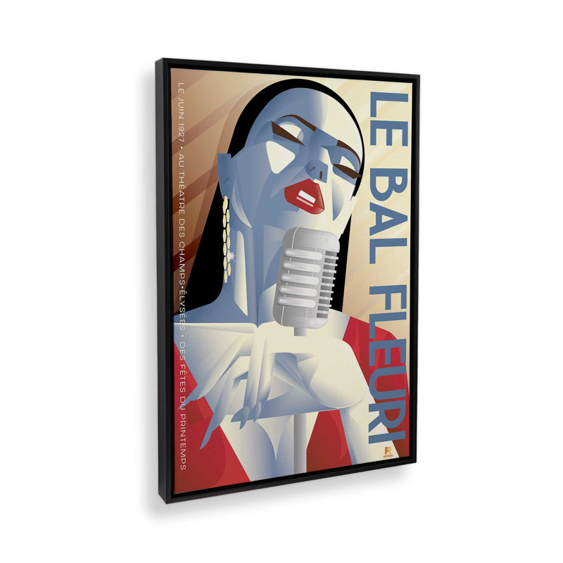 Le Bal Fleuri, Impression encadrée sans passe-partout, H 18,75 po x l 12,75 po, Noir satiné