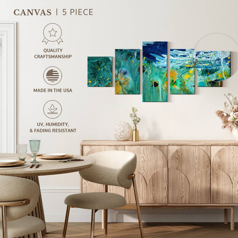 Acrylique sous l'eau, H 24 po x l 55 po